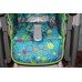 1 - СТОРОННИЙ ЧЕХОЛ из ПЛАЩЁВКИ - НЕПРОМОКАЕМЫЙ для стульчика Peg Perego Prima Pappa Diner / Пег Перего Прима Паппа Динер - расцветка "Круги на зеленом с салатовой окантовкой"